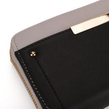 LB00620 BLACK - Fashion Long Wallet With Studs Decoration