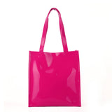 QQ2020-5 Fushia - Bowknot Decoration Patent Large Women Tote Bag Casual Handbag