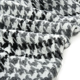 SF1084 White - Classic Houndstooth Print Scarf