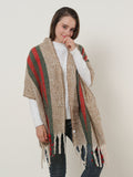 SF1127 Camel - Variegated Color Stripe Scarf For Women