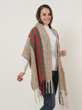 SF1127 Camel - Variegated Color Stripe Scarf For Women
