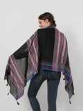 SF1157 Black - Bohemia Style Small Geometric Pattern Scarf