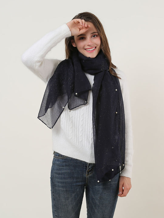 SF1163-NAV - Lady Winter Large Shawl Wraps