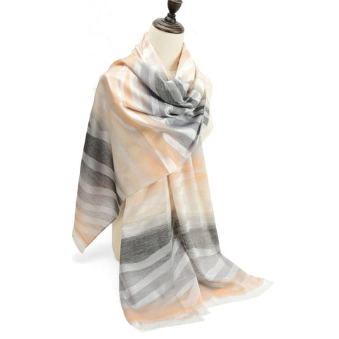 SF1208 CAMEL - Gradient Pattern Scarf For Women