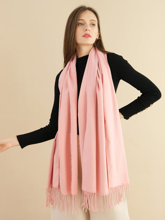 SF1231-PKN- Single Color Classic Scarf Autumn & Winter