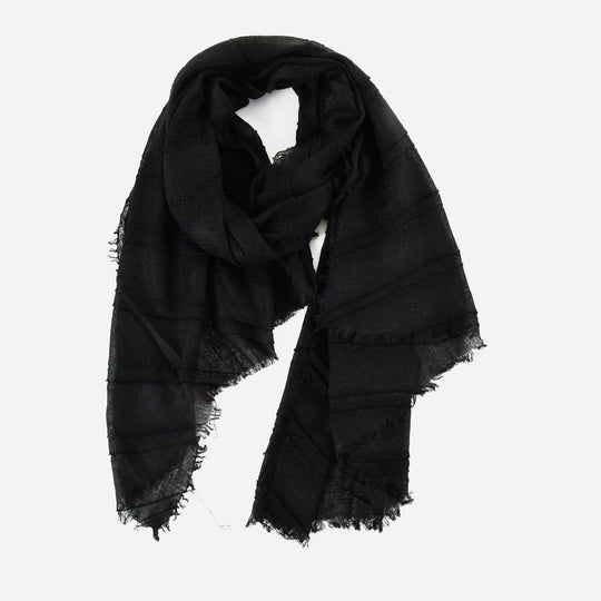 SF1252-BLACK New Fashion Style Scarf For Autumn & Winter