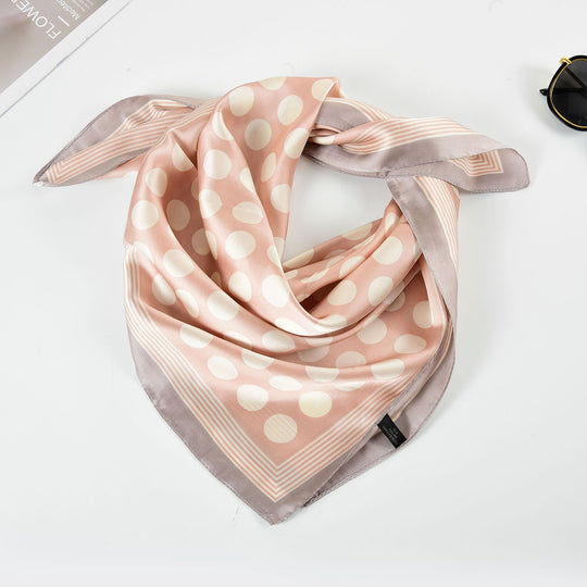 SF1259-PINK New Fashion Dots Kerchief