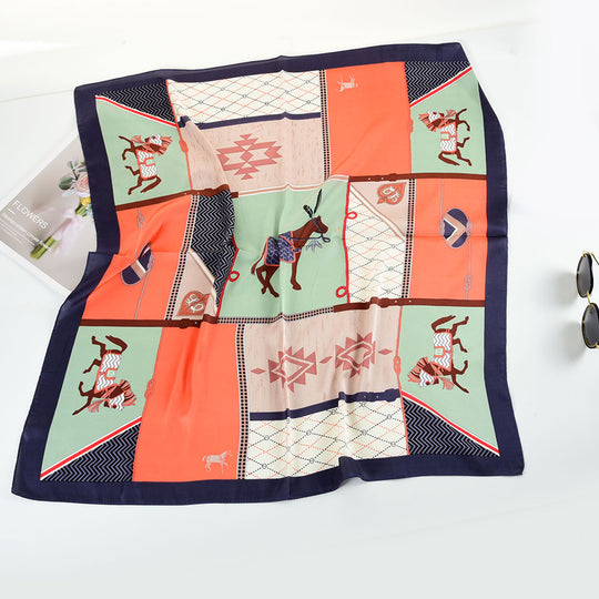 SF1260-BLUE New Fashion Horse Kerchief