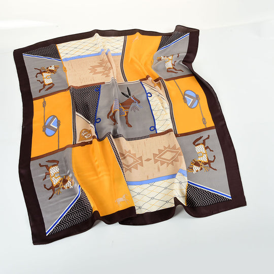 SF1260-COFFEE New Fashion Horse Kerchief