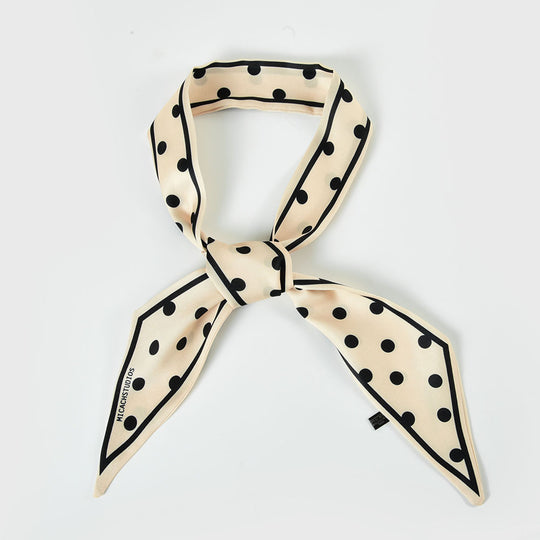 SF1268-BEIGEGE Charming New Fashion Style Dots Long Scarf
