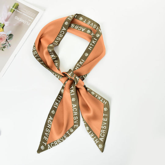 SF1275-WHEAT Attractive Fashion Style Scarf Letter Decorated