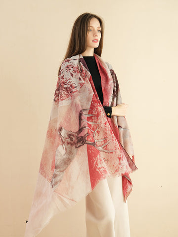 SF1290-PLR - Lady Winter Large Shawl Wraps