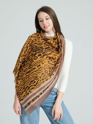 SF1291-YLW - Womens Oversized Scarf With Tassels