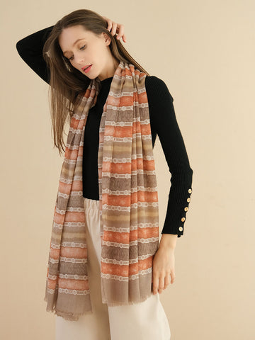 SF1293-KHA - Lady Winter Large Shawl Wraps