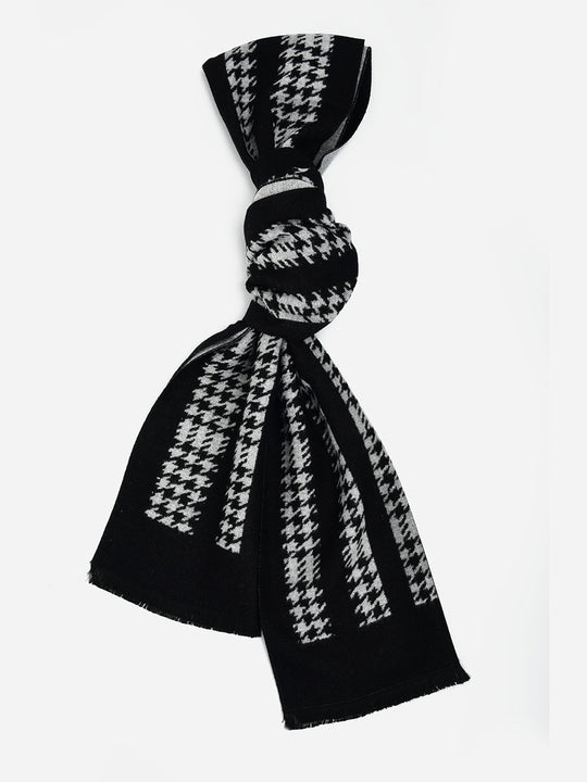 SF1308-BLK Fashion Pattern Design Men's scarves