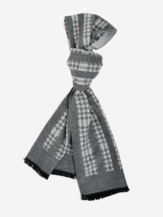 SF1308-GRY Fashion Pattern Design Men's scarves
