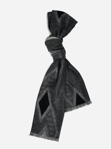 SF1310-GRY Diamond Check Fashison Men's scarves