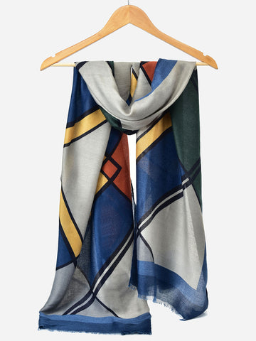 SF1339-BLU - Lady Winter Large Shawl Wraps