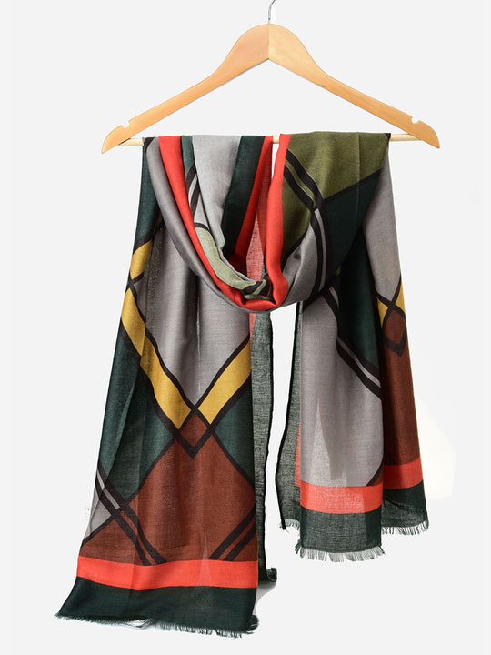 SF1339-GRN - Lady Winter Large Shawl Wraps
