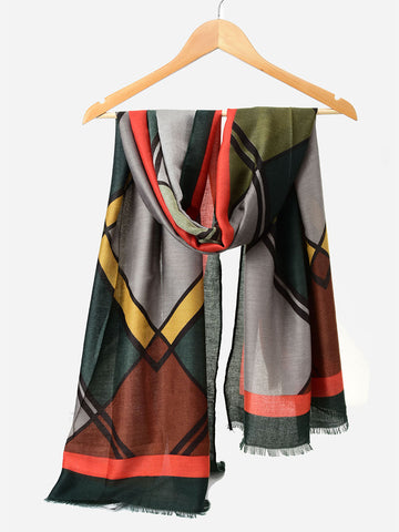 SF1339-GRN - Lady Winter Large Shawl Wraps