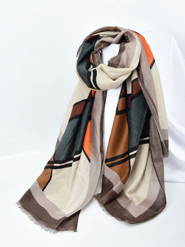 SF1339-KHA - Lady Winter Large Shawl Wraps