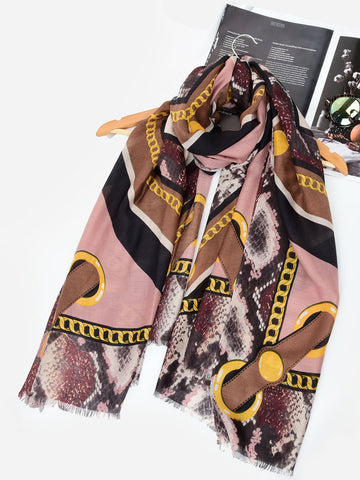 SF1343-PKN - Lady Winter Large Shawl Wraps