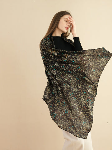 SF1345-GRN - Lady Winter Large Shawl Wraps