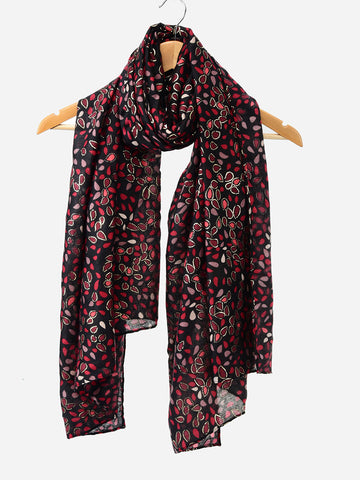 SF1345-RED - Lady Winter Large Shawl Wraps