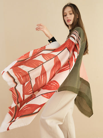 SF1347-ORE - Lady Winter Large Shawl Wraps