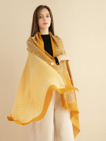 SF1348-WHE - Lady Winter Large Shawl Wraps