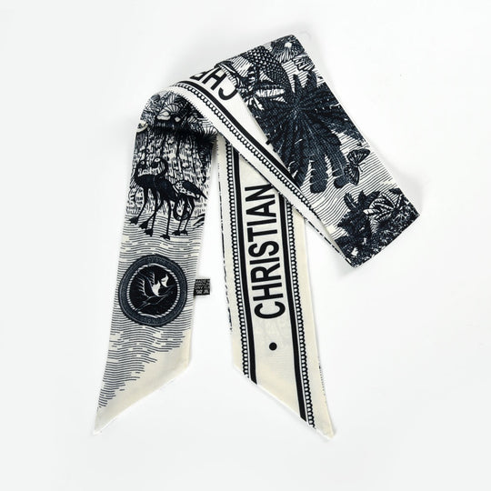 SF1349-BLACK -Ladies Fashion New Flamingo Pattern Scarf