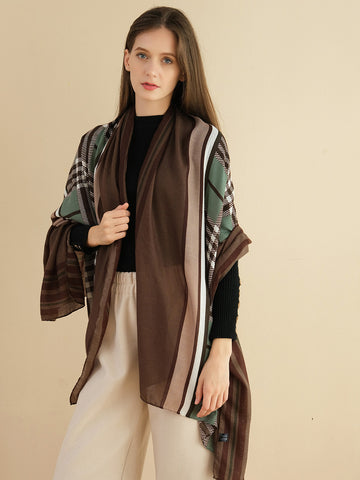 SF1373-GRD 2020 Scarf Plaid fit Stripes