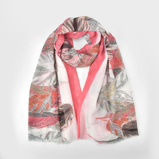 SF1380-PKN - Lady Winter Large Shawl Wraps