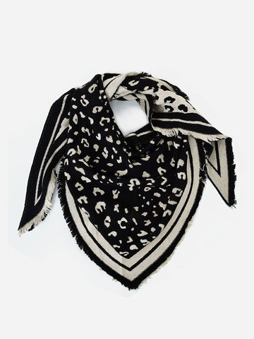 SF1390-BLK - Women's triangle scarf