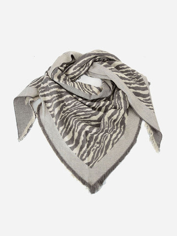 SF1392-GRY - Women's triangle scarf