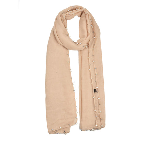 SF842-1-KHA - Womens Oversized Scarf With Tassels