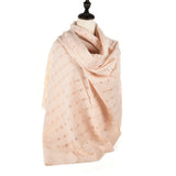 SF951 Beige - Plain Soft Long Woven Lady Scarf