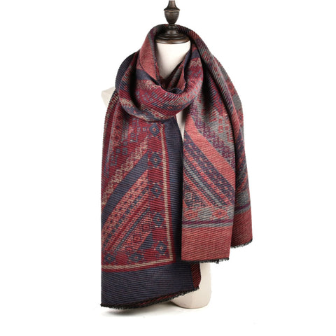 SF968-1 BLACK-Oversized Women Fashion Scarf