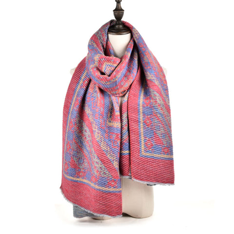SF968-1RED - Oversized Women Fashion Scarf