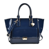 SY2134 Blue - Metal Decoration Fashion Women Solid Zipper Handbag