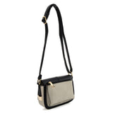 SY2173 BLACK - Handbag With Buckle Design (was £10)