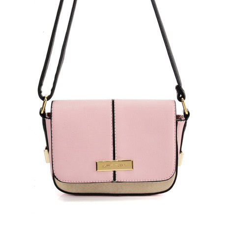 SY2173 PINK - Handbag With Buckle Design (was £10)
