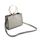SY2175 APRICOT - Generous Snakeskin Bag With Ring Handle (was £11)
