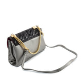 SY2178 Grey - Chain Handbag With Flap and Studs Design (was £11)