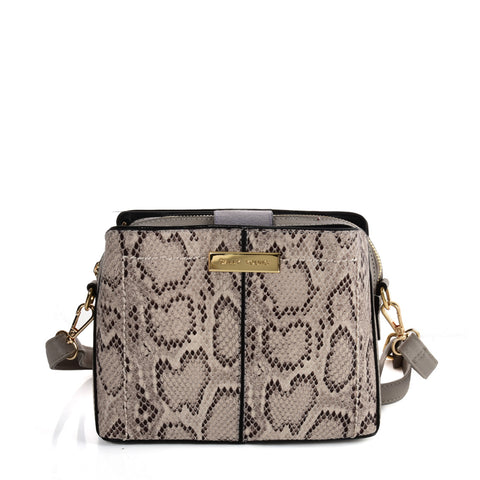 SY2179 APRICOT - Simple Solid Color Flash Leather Bag