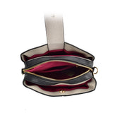 SY2179 BLACK - Simple Solid Color Flash Leather Bag