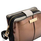 SY2179 GOLD - Simple Solid Color Flash Leather Bag