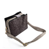 SY2179 GREY - Simple Solid Color Flash Leather Bag