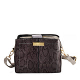 SY2179 GREY - Simple Solid Color Flash Leather Bag