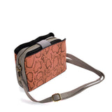 SY2179 ORANGE - Simple Solid Color Flash Leather Bag
